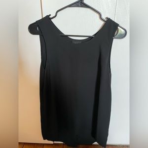 Cute black top with split/open back